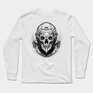 mecha robot head Long Sleeve T-Shirt